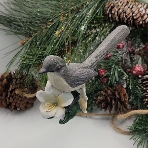Danbury Mint Christmas Songbird Ornament Mockingbird Retired